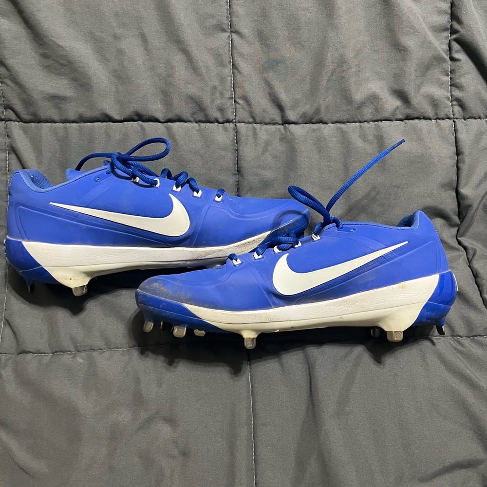 Blue Nike Baseball Cleats